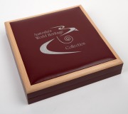 AUSTRALIA'S WORLD HERITAGE COLLECTION: 2003 RAM 99.9% silver seven-medallion set, in presentation box with CoA. - 2