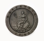 Proclamation Coins: Great Britain, George III, "Cartwheel" Two Pence, 1797, EF.