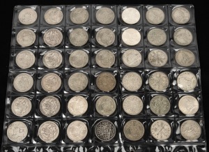 Two Shillings: 1912-1954 duplicated range in mixed condition; up to 1944 (14), later (28). (Total 42)