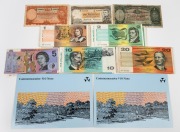 An accumulation in very mixed condition, comprising KGVI 10/-, and &pound;1, QEII 10/-, plus decimal banknotes $1 (16), $2 (16), $5 (8), $10 (8), $20 (11), plus 1988 $10 commemorative banknotes (5).