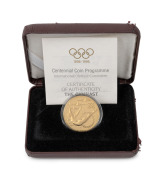 1993 $200 gold Proof (16.97g), produced for the IOC Centennial 1896-1996 Series - The Gymnast; in case of issue with Certificate of Authenticity.