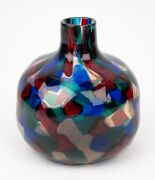 FULVIO BIANCONI (1915-1996) vase a tessere e triangolari for VENINI & Co. MURANO, circa 1955, bearing remains of original paper label, 18cm high. Note: A similar shaped vase illustrated in the publication "I Vetri Di Fulvio Bianconi" by Rossana Bossaglia - 4