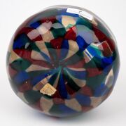FULVIO BIANCONI (1915-1996) vase a tessere e triangolari for VENINI & Co. MURANO, circa 1955, bearing remains of original paper label, 18cm high. Note: A similar shaped vase illustrated in the publication "I Vetri Di Fulvio Bianconi" by Rossana Bossaglia - 8