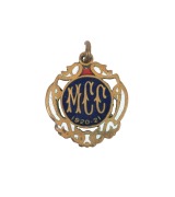 MELBOURNE CRICKET CLUB: Membership fob for 1920-21, member number 1629, made by C. Bentley.