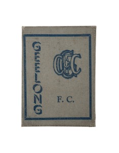 GEELONG: 1945 member's season ticket, with list of fixtures, and punched holes for each game attended.