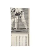 Don Bradman, Len Hutton & Joe Hardstaff pen-signed magazine picture depicting Hutton being congratulated on making 364 during the Fifth Test at Kennington Oval, August 1938. - 2