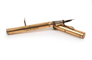 THOMAS HOWARD (1877 - 1965): A gold-filled Wahl-Eversharp fountain pen, engraved "To T.H. HOWARD from The Vets - 22 : 2 : 30".