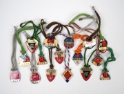 MELBOURNE CRICKET CLUB MEMBERSHIP FOBS: Group comprising the years 1982, 1983 (2), 1984, 1985 (2), 1986 (2), 1987 (2), 1988 (2), 1989, 1990, and 1991, plus one other similar. (16 items)