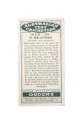 DON BRADMAN: 1928-29 Ogden's "Australian Test Cricketers" cigarette card; condition VF+. Rare. - 2
