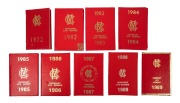 KEITH STACKPOLE - MARYLEBONE CRICKET CLUB: Stackpole's 1972 membership card, together with his eight honorary life membership cards from the years 1982 to 1989, listing all the fixtures at Lords. (9 items)
