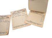 1956 MELBOURNE: OFFICIAL BADGE FOR ATHLETICS OFFICIAL, by K.G.Luke, with blue enamel border, silver background and original red ribbon with "ATHLETICS", numbered "2074" on reverse; together with two special Athletics Programmes (26th November and 1st Dece - 4