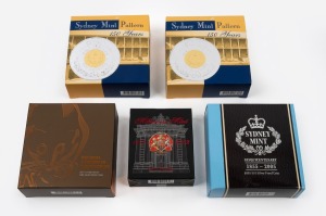 AUSTRALIAN CURRENCY COMMEMORATIVES: Group of five RAM silver proofs, all in presentation case with box and CoA, comprising 2002 Melbourne Mint, 2003 Sydney Mint Pattern (x2), 2005 Sydney Mint Sesquicentenary, and 2017 Decimal Designs in Perspective. (5).