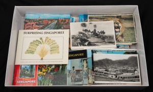 POSTCARDS - REST OF WORLD: An accumulation of more than two hundred postcards, issued in years spanning the 1910s to the 1970s, featuring views of such countries as Japan, Fiji, Egypt, South Africa, Thailand, India, Indonesia, and many others. (200+ items)
