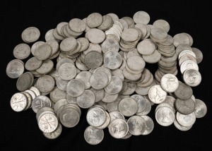 Two Shillings: Group of commemorative florins comprising sixty-four 1951 George VI Federation Jubilee and twenty-seven 1954 Elizabeth II Royal Visit; mixed condition. (91 items)