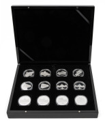MACQUARIE MINT - 175 YEARS OF MELBOURNE: 2010 twenty-four medallion set, in attractive box with CoAs; prooflike copper enriched in pure silver, issue price $1200.