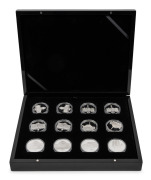 MACQUARIE MINT - 175 YEARS OF MELBOURNE: 2010 twenty-four medallion set, in attractive box with CoAs; prooflike copper enriched in pure silver, issue price $1200.