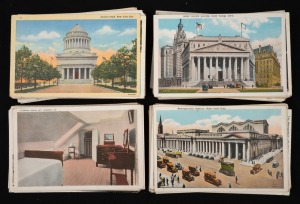POSTCARDS - UNITED STATES: Group of more than two hundred cards, issued from the 1900s to the 1970s, mostly featuring New York. (200+ items)
