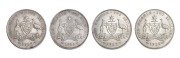 Two Shillings: GEORGE V, 1917, 1925, 1927 and 1928, (4), VF+ to near uncirculated.