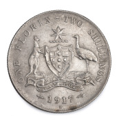 Two Shillings: GEORGE V, 1917, 1925, 1927 and 1928, (4), VF+ to near uncirculated. - 2