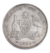 Two Shillings: GEORGE V, 1917, 1925, 1927 and 1928, (4), VF+ to near uncirculated. - 3