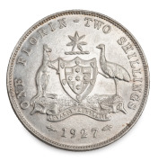 Two Shillings: GEORGE V, 1917, 1925, 1927 and 1928, (4), VF+ to near uncirculated. - 4