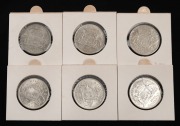 Two Shillings: GEORGE VI, 1945 (3), 1946 (2), 1947 (1), VF+ to aUnc. (Total: 6).