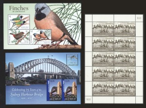 A Kanga brand album filled with MUH Australian stamps, mainly 2010s and later, inserted individually and in strips, miniature sheets, and corner blocks; FV $800+, highest denomination $20.
