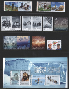 A Kanga brand album filled with MUH Australian stamps, mainly 2000s, inserted individually and in strips, miniature sheets, corner blocks, and stamp packs; FV $700+, highest denomination $20.