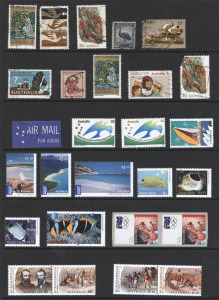 An album filled with MUH Australian stamps, mainly 1980s-90s, inserted individually and in strips, miniature sheets, and corner blocks; FV $600+, highest denomination $10.