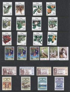 COCOS ISLANDS: An Australia Post brand album filled with MUH Cocos (Keeling) Islands stamps, issued in years spanning the 1980s to the late 2010s, inserted individually and in strips and miniature sheets; FV $330+, highest denomination $3.