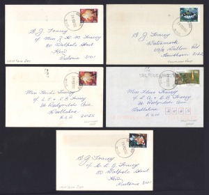 Postal History: LEAP YEAR CANCELS - 29 FEBRUARY: An album containing an accumulation of covers, stamps and other items, all bearing a 29th of February cancellation; mainly Australian and mainly modern. (100+ items). A fun side project!