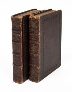 "China: Its Costume, Arts, Manufactures, &c.", by M. Breton, 1824 translation from the French published by Howlett and Brimmer, London; morocco bound octavo in two volumes, all 80 plates present.