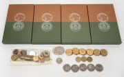 Four 2021 $1 "Australian Penny" copper uncirculated two-coin sets (in original packaging), together with $84+ in loose 2010s coins, including noted 2011 Ram's Head Dollar (Brisbane mint mark), 2015 Flanders Field, five Bluey dollarbucks, as well as many c