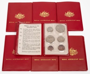 RAM Decimal Uncirculated sets: 1972, 1979 (2), 1980 (2) and 1981 (2) in official red wallets. (Total: 7 sets).