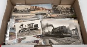 POSTCARDS: RAILWAYS: A World-wide collection depicting Locomotives, Trains, Stations, Viaducts, etc., mainly circa 1905 - 1935, including Railway-issued scenic cards. (Total: 250+).