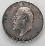 1901 ROYAL SOCIETY OF ARTS, MANUFACTURES AND COMMERCE - PATRON'S MEDAL (silver, 55mm, 90g) engraved to "LIEUTENANT ARTHUR TREVOR DAWSON, LATE R.N., FOR HIS PAPER ON "MODERN ARTILLERY" SOCIETY'S SESSION 1900 - 1901.";accompanied by a reprint of the paper h - 2