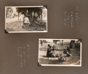POSTCARDS: DUTCH EAST INDIES, INCLUDING BALI: A 26 x 36cm album containing sixty-eight c. 1910s real photo postcards, all in superb condition, with copious manuscript annotations at margins in Japanese. - 4