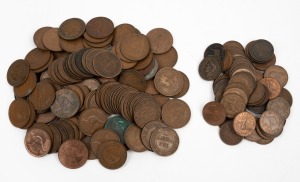 1911-64 penny accumulation (125), together with 1911-1964 half-penny accumulation (61); mixed condition. (186 items)