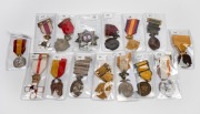 SPAIN: A collection including 1860 Africa Campaign Medal; 1876 Madrid Medal for Former Combatants; 1895 Mindinao Campaign Medal; 1895-98 Cuba Campaign Medal; 1908 Siege of Saragossa Centenary Medal; 1909 Siege of Girona Centenary Medal; 1916 Morocco Campa