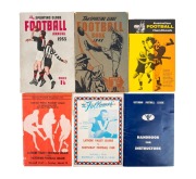 "The Sporting Globe Football Book" from years 1948 and 1953, together with four other publications including 1964 VFL Handbook For Instructors. (6 items)