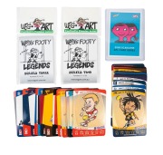 AFL TEAMCOACH 2011: Group of thirty-four trading cards, of which seventeen are magic wildcards including of note Chris Judd, together with 2009 Select Scanlens Checklist (#169/400), plus Weg's Footy Legends Series Two and Three complete packs of 10. (55 i