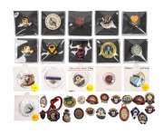 VARIOUS FOOTBALL CLUB MEMBERSHIP FOBS OR BADGES: Noted Brinkworth 1921 (tin), Longford 1929, Solomontown 1933 (tin), Central Whyalla 1948, Solomontown 1951-1981 (12), Stawell 1955, North Hobart 1957 (Social Committee), Adelaide Oval 1964, East Launceston 