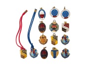 VICTORIAN FOOTBALL ASSOCIATION: 1979-1987 group of membership fobs; some duplication. (14 items)