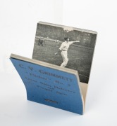 C.V. GRIMMETT: Two "Flicker" books - "Flicker No. 2 - Googley Delivery and Off Break Finger Spin" and "Flicker No. 3 - Over Spin Delivery and Finger Spin", by Flicker Productions, Earls Court Road, London, 1930. (2 items) Provenance: The Clarrie Grimme - 2
