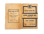 GEELONG 1925: "Geelong Football Club SOUVENIR PREMIERSHIP BOOK, SEASON 1925 - REAL PHOTOS", published by Ernest G. Deller, Geelong. A small booklet containing eleven postcard-sized photographs of the large crowd on the day, the players, the game itself, t - 2