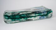 ALFREDO BARBINI (1912-2007) large aquarium glass fish block with three fish and a jellyfish, made from three layered slab of clear glass and housed on bespoke illuminating base, for VETRERIA ALFREDO BARBINI, circa 1950, (A/F), 17cm high, 35cm long, 6cm de - 11