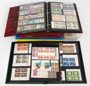 CEYLON: Ex-dealer's stock in eight albums and binders; mainly 1970s-90s issues in sheets, part sheets, blocks and singles and M/Sheets; mainly MUH. A great source for the thematic collector/dealer. (1,000s).