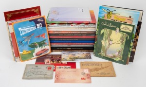 Group of nine Australia Post Stamp Yearbooks spanning the years 1981-2016, together with thirteen stamp packs, six commemorative hardcover books, and others; FV $890+, highest denomination $10.