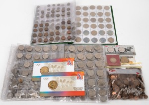 Collection of Australian 1c to $5 coins, mostly circulated, mixed condition; FV $180+, plus quantity of 1c/2c coins in bag.