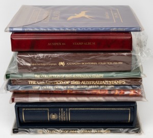 A carton containing APO 1981 - 85 Yearbooks, 2020 Yearbook, 1984 Ausipex Album complete, 1983 Commonwealth Collection album; and a couple of other items.